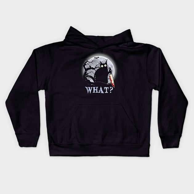 Cat What Kids Hoodie by dlopezdiana
